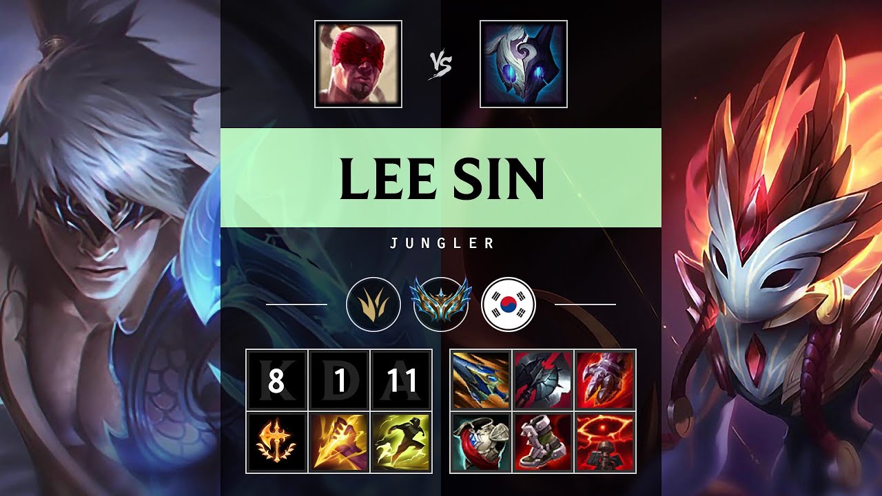 Lee Sin Jungle vs Kindred - KR Challenger Patch 25.07