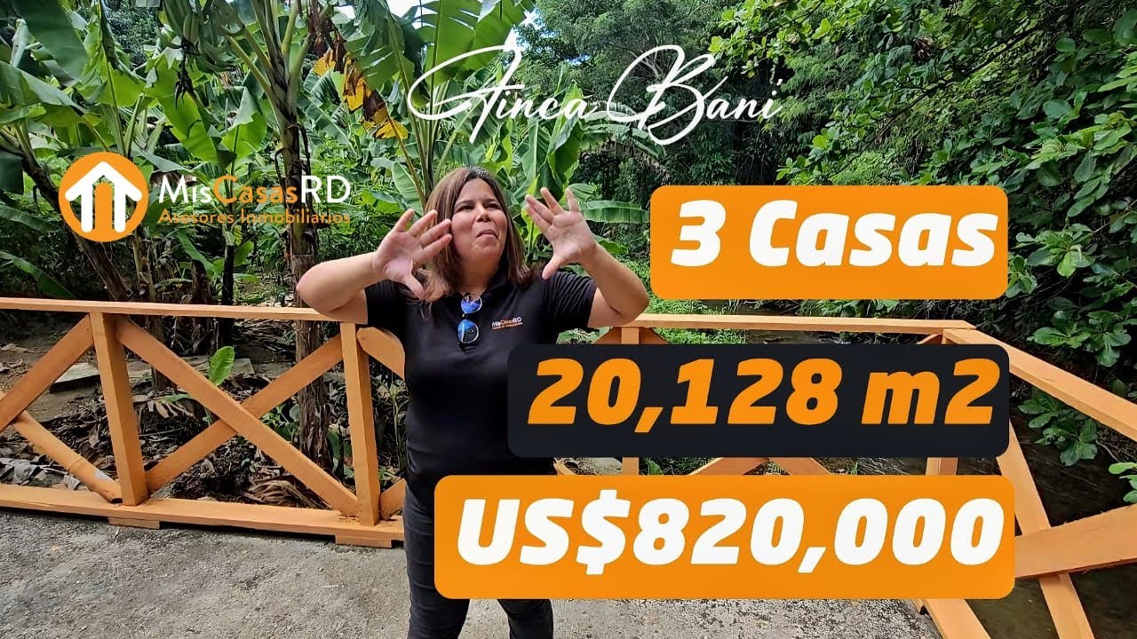 Finca Ecol&oacute;gica en Ban&iacute; de 20,128 m&sup2; con 3 Casas, &Aacute;rboles Frutales &iexcl;Ideal para Familias y Eventos!