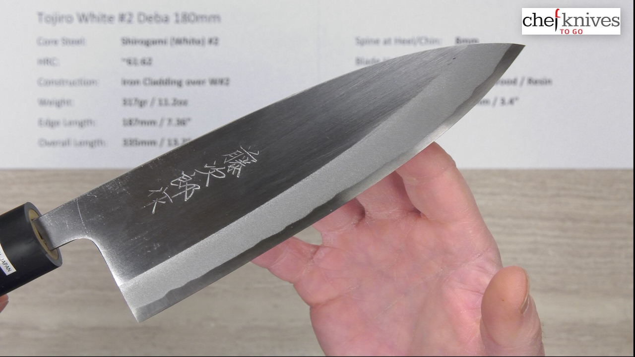 Tojiro Shirogami #2 Deba 180mm Quick Look
