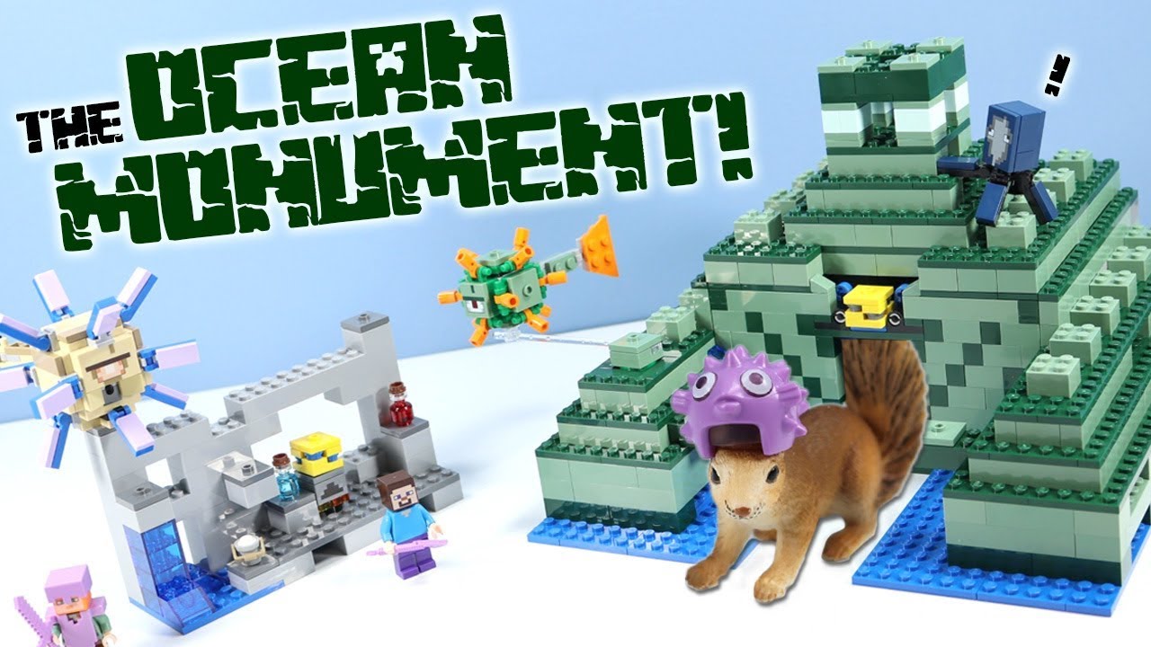 LEGO Minecraft The Ocean Monument Set 21136 Speed Build Review