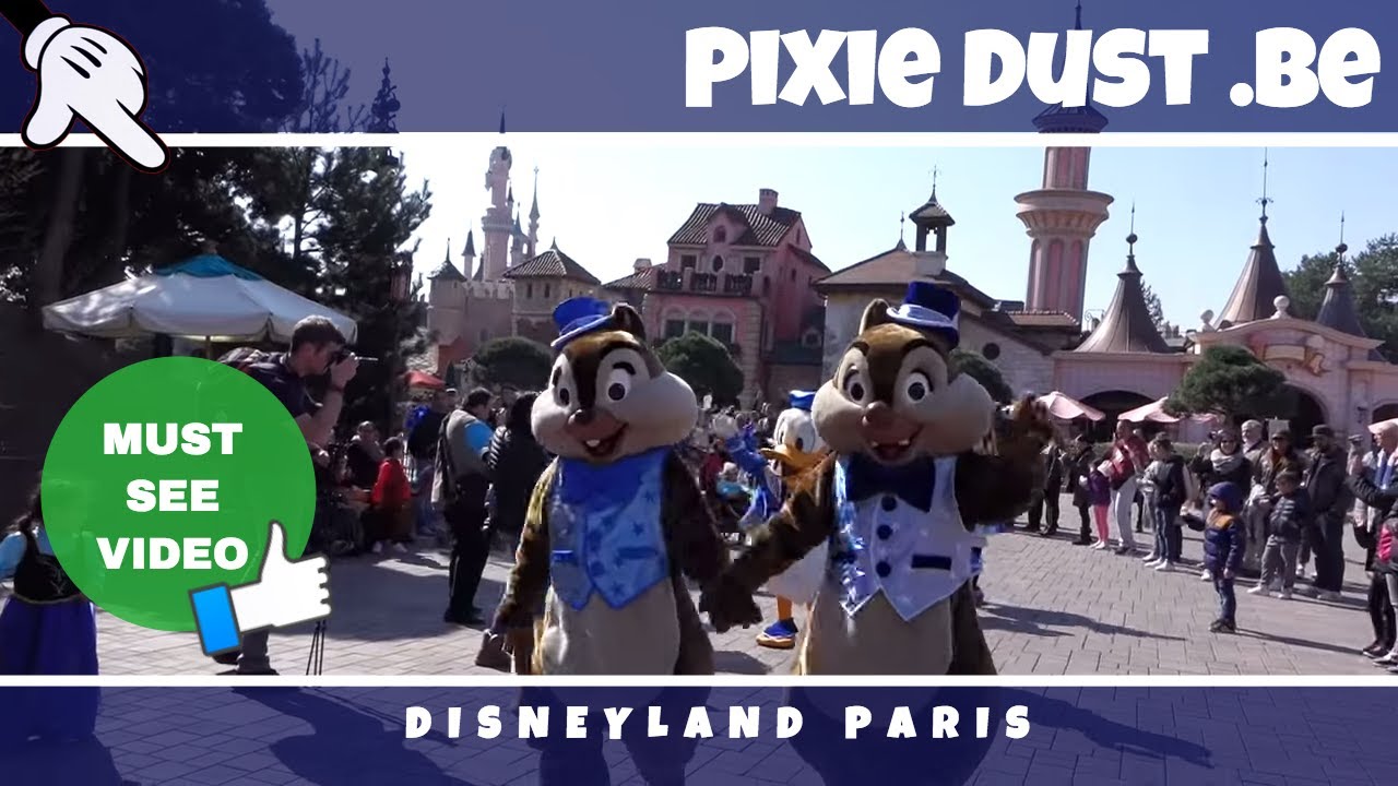 25th Anniversary Disney Characters   Disneyland Paris 2017   HD 1080p