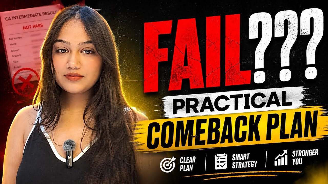 CA Inter Failed? DON'T PANIC | Here's Exactly What To Do Next | Practical Solution