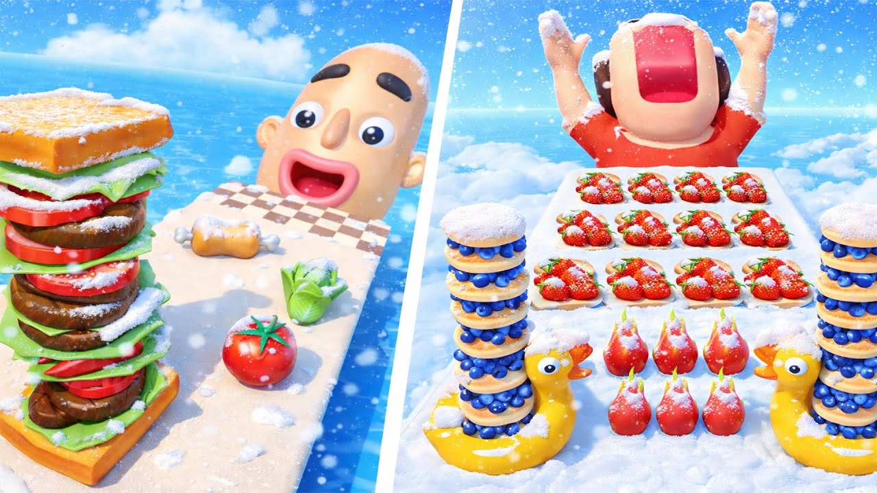 Sandwich Runner 🆚 Pancake Run 🌻🧿🌺🌈Max Levels Walkthrough Android IOS Update Gameplay 999926