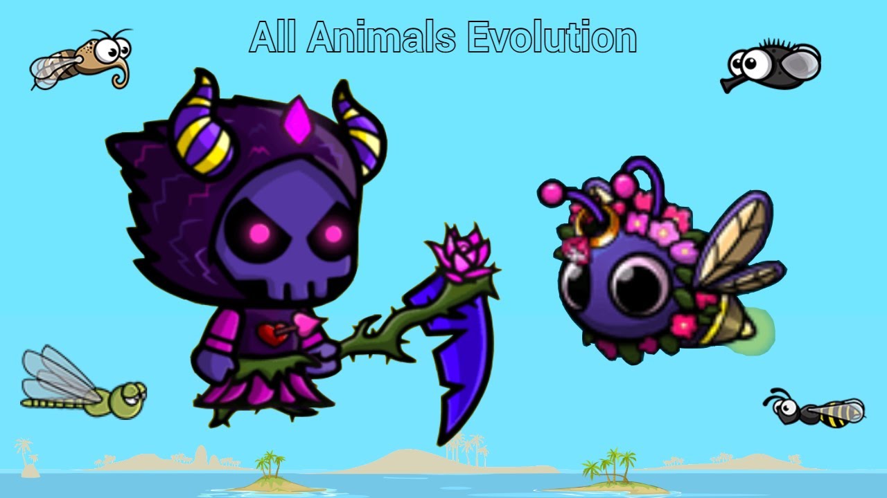 All Animals Evolution With Latest Legendary Valentines Reaper (EvoWorld.io)