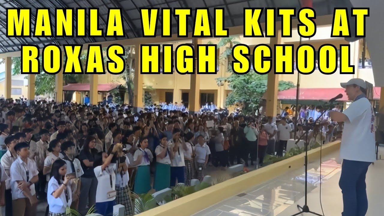LIVE: Ceremonial distribution of Manila Vital Care Kits at Manuel A. Roxas High School | Mayor Isko