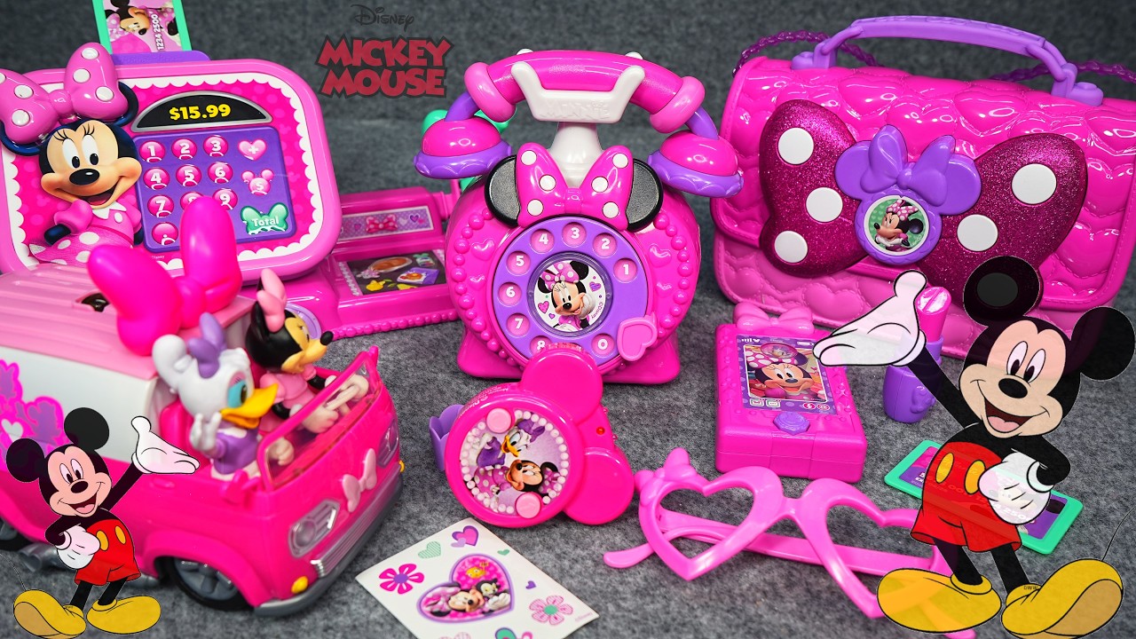 100 Minutes Satisfying with Unboxing Minnie Mouse Kitchen Playset, Disney Toys Collection | ASMR
