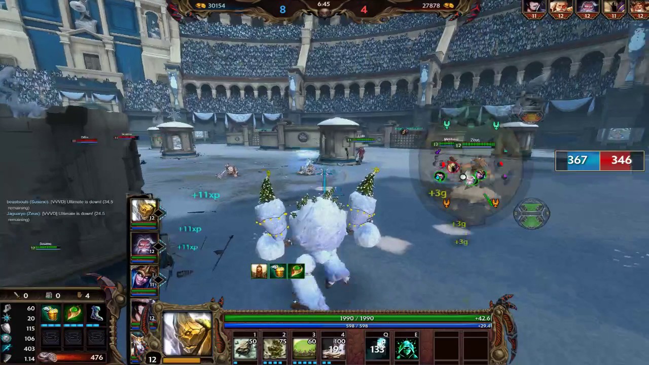 SMITE: Arena/Арена - Geb/Геб: Последний снеговик 2016ого.