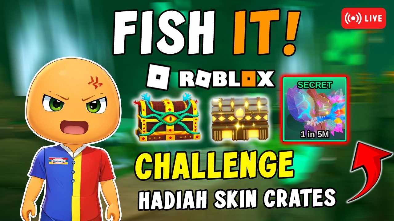TANTANGAN MENANGKAP COMET SHARK RGB BERHADIAH SKIN CRATES PART 3‼️- FISH IT! ROBLOX INDONESIA