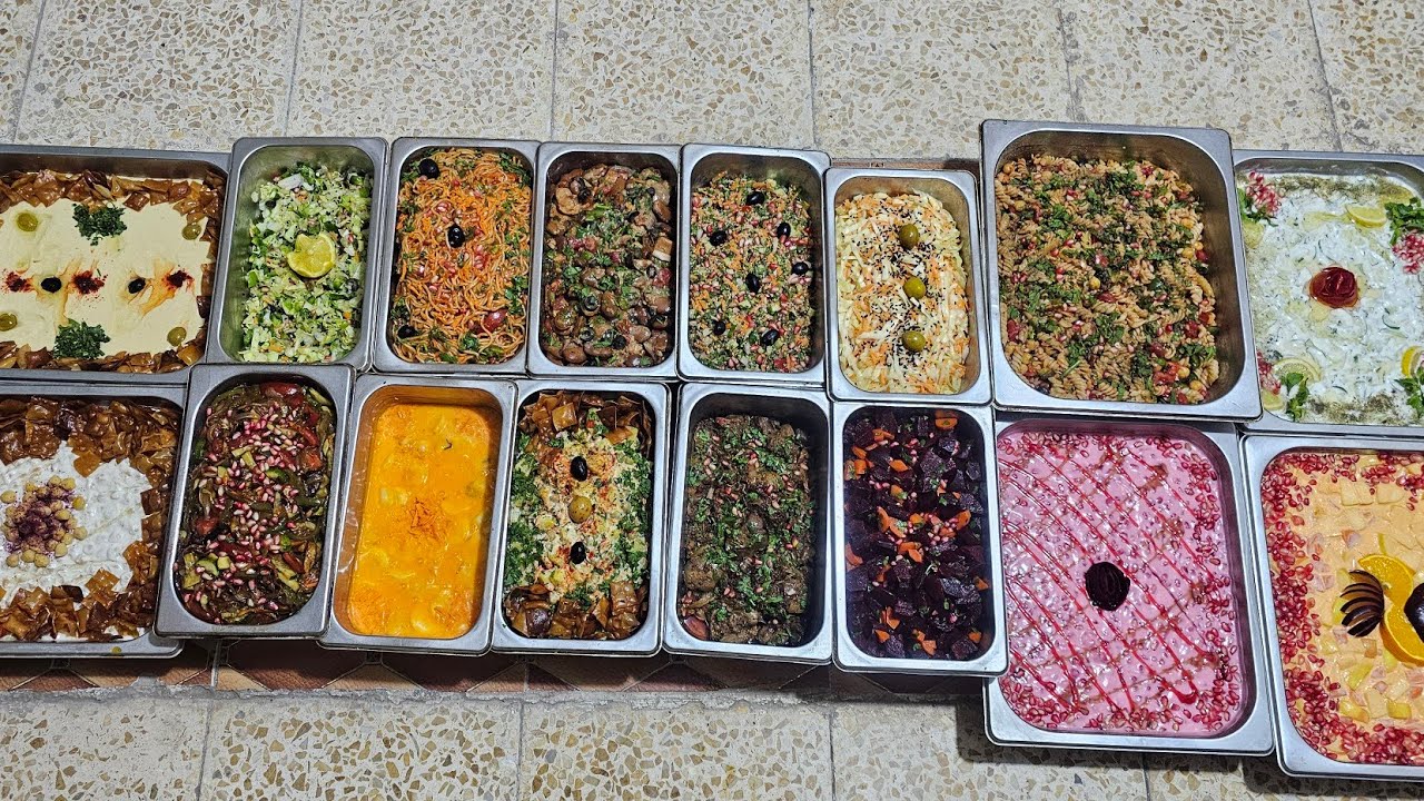 سويت طلبية مقبلات ١٦ نوع مقبلات شنو رأيكم بشغلي