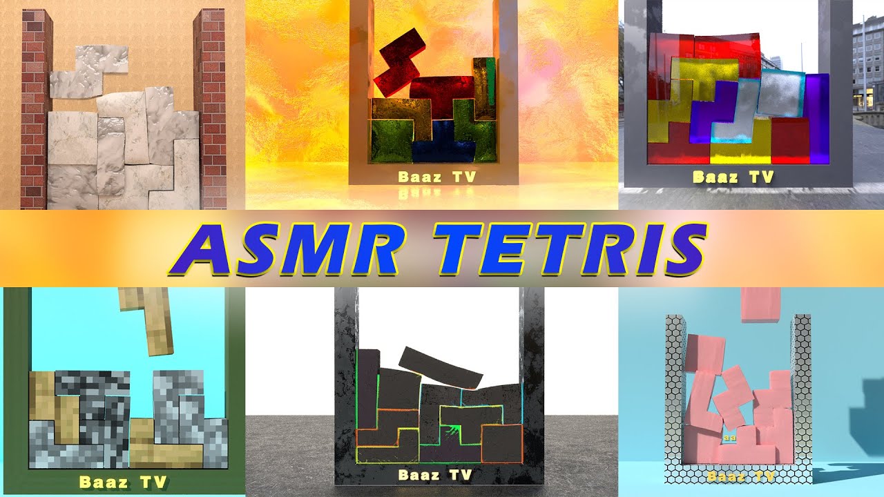 ASMR Softbody TETRIS 😋 Jell-O Compilation V1 To V10