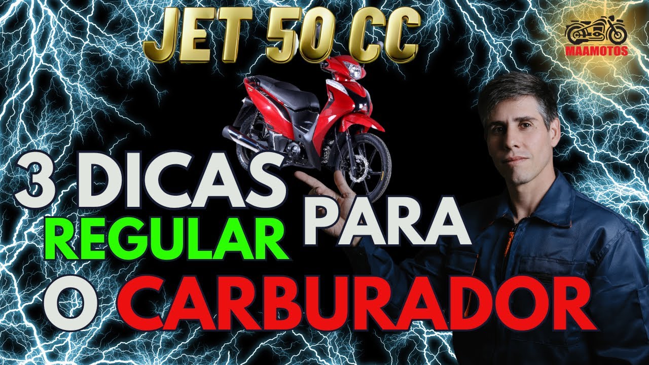 Aprenda como regular o carburador da Jet 50 e Jet 125 shineray