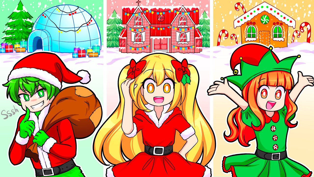 CHRISTMAS Build Battle Challenge In Roblox Bloxburg! w/ The Squad