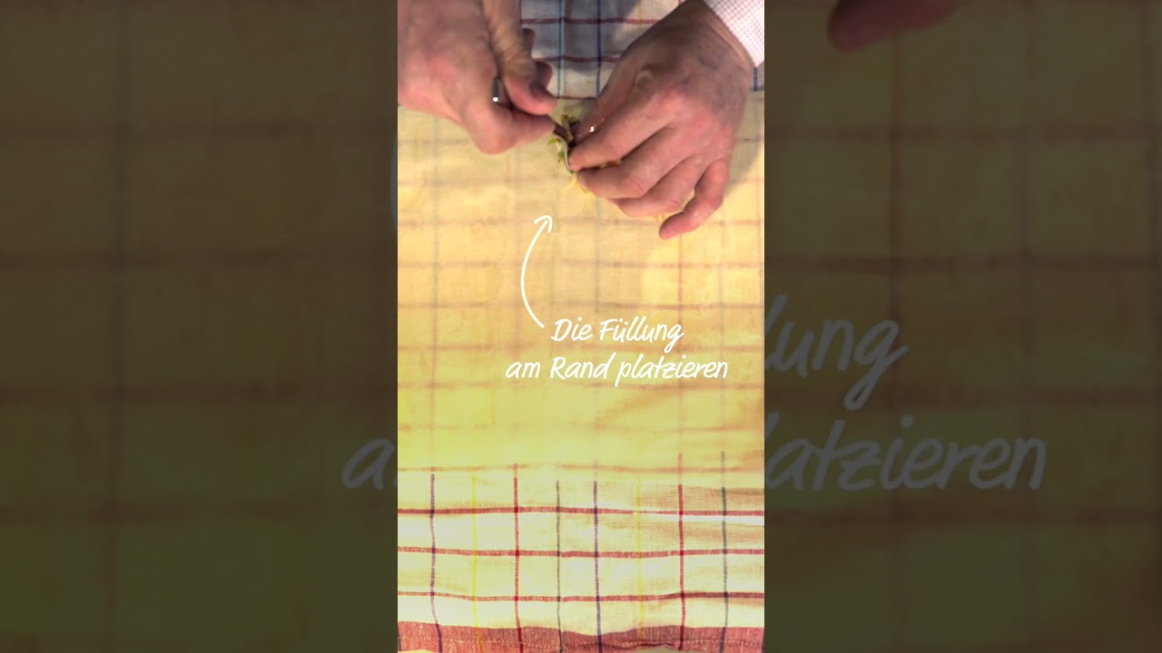 Strudel rollen Schritt f&uuml;r Schritt