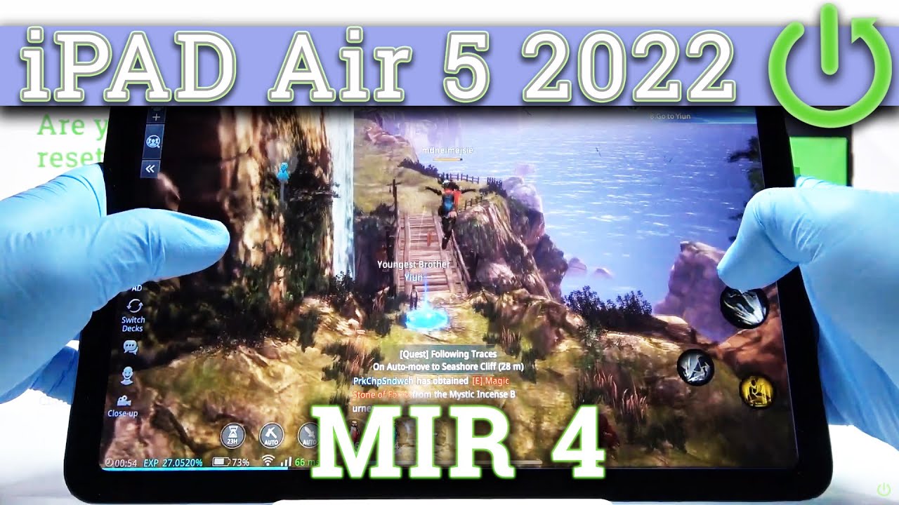 🍎 Apple iPAD Air 5 2022 - MIR4 Mmorpg | GAMING TEST | Apple M1 Octa-core