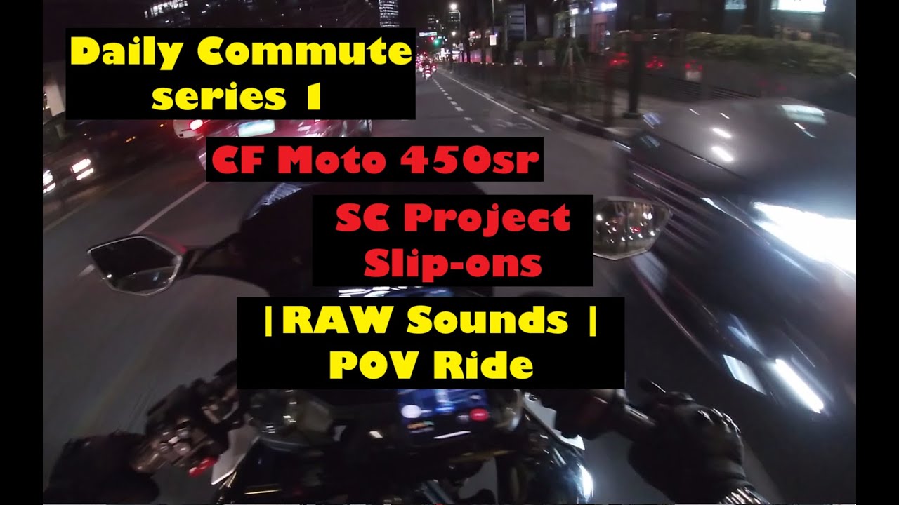 Daily Commute pt. 1| CF Moto 450SR | POV | Pure Sound | SC Project Slip-ons | Downtown Skyscrapers