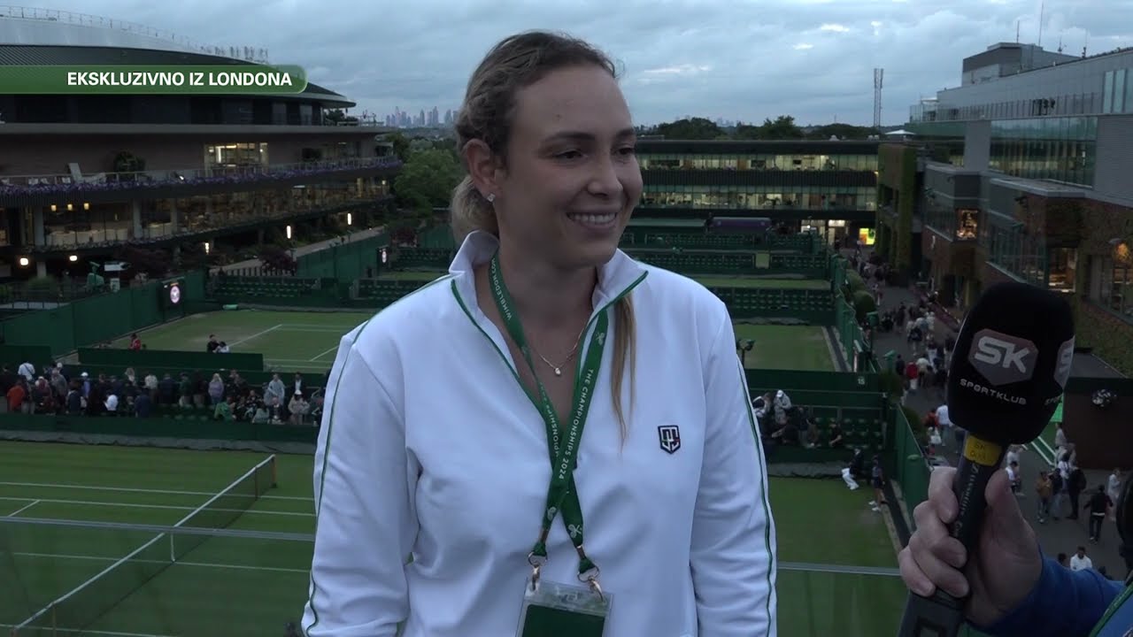 Donna Vekić nakon pobede nad Erikom Andrejevom I SPORT KLUB Wimbledon