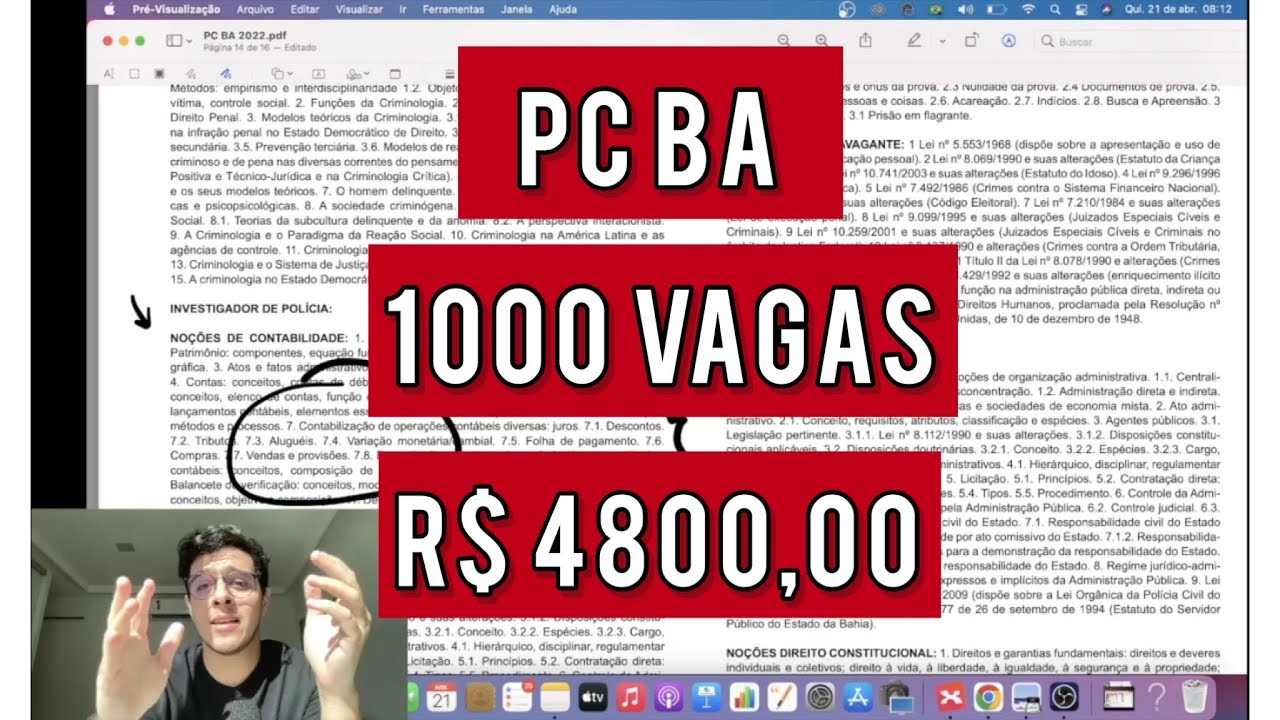 PC BA - AN&Aacute;LISE OBJETIVA DO EDITAL