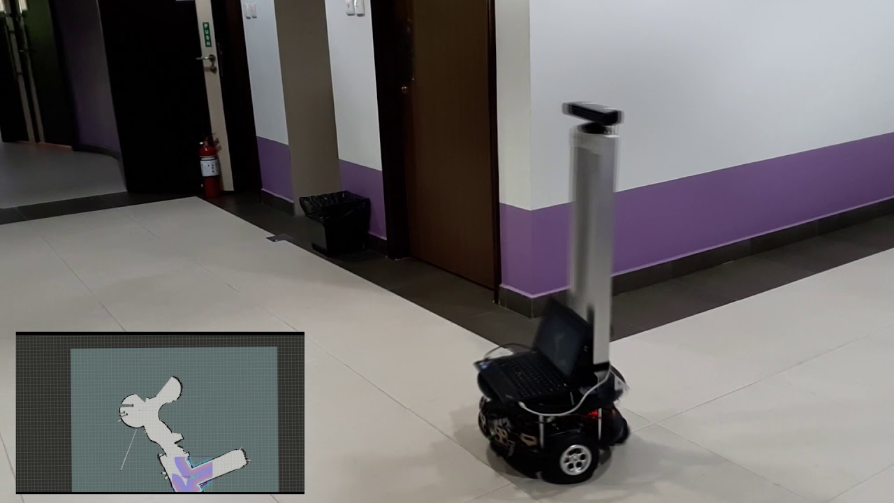 SLAM on Parallax Eddie robot based on ROS with Kinect sensor