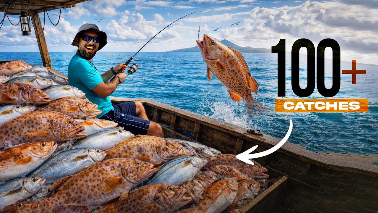 100+ Catches Ek hi Trip mein | Bina kisi Luxury Equipments ke | Lakri ki Boat par Adventure 🎣🗻🌊