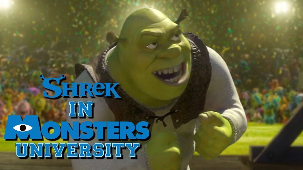 Shrek wins the Monsters University Scare Games