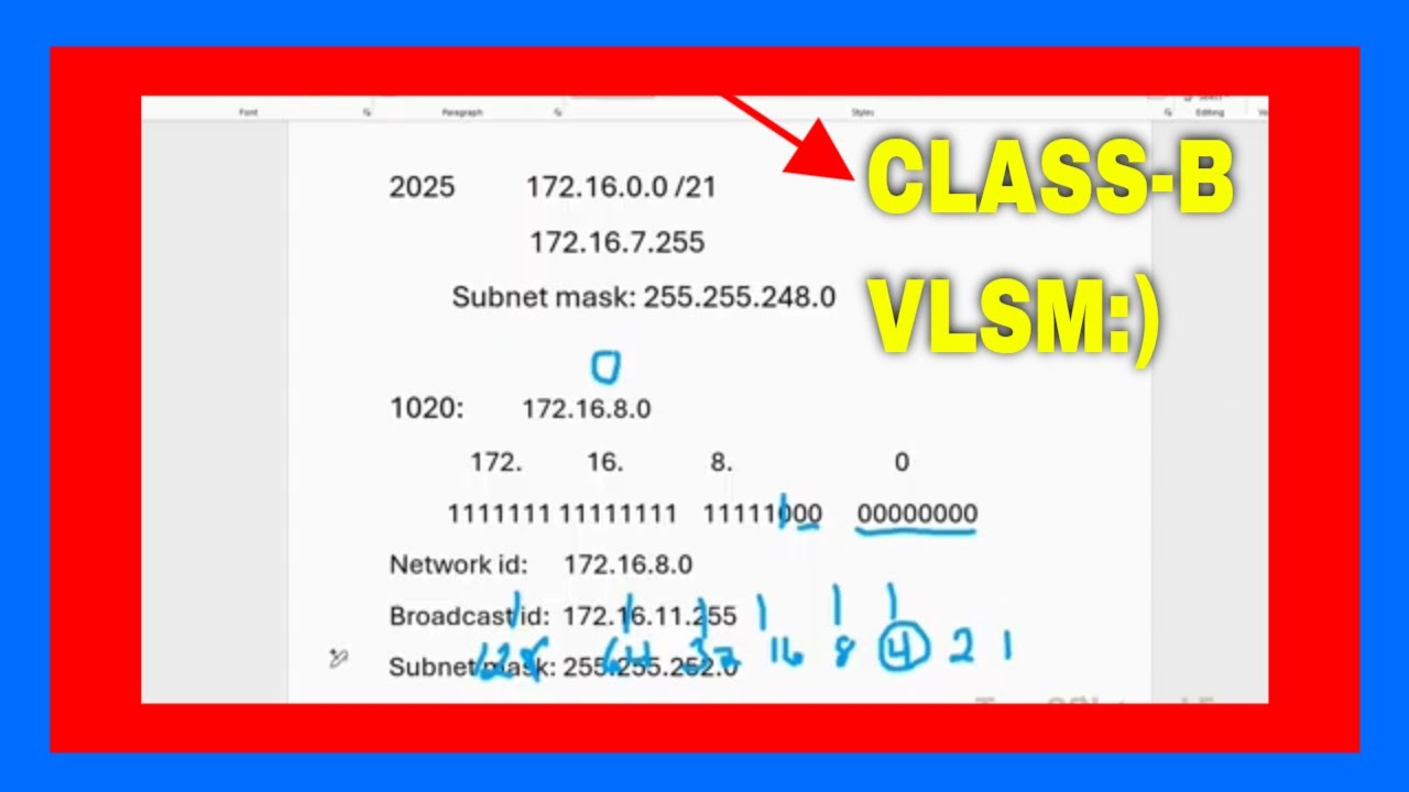 Простое освоение VLSM класса B 🔥 172.16.0.0/16 Шаг за шагом | Подсети CCNA