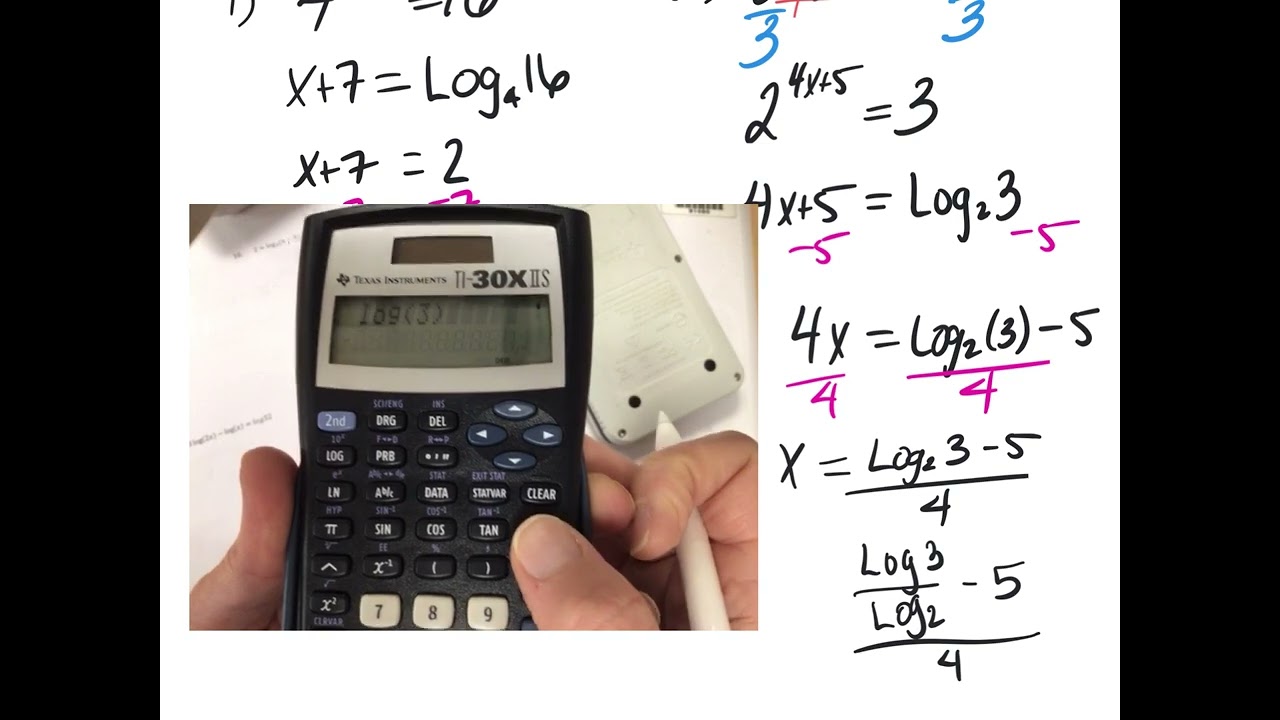 Solving exponential equations '23