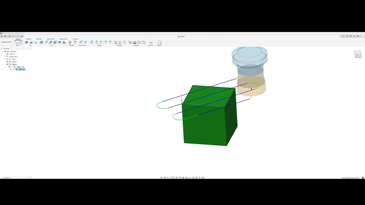 Fusion 360 CNC Facing – Quick CAM Example
