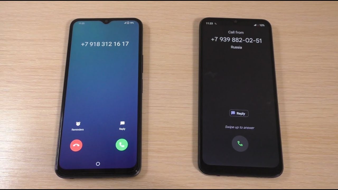 Vivo Y22 vs Realme C33 incoming call