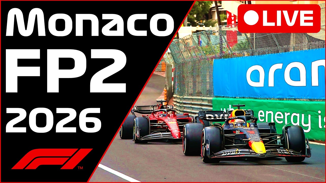 🔴F1 LIVE -  MONACO FP2 - Commentary + Live Timing