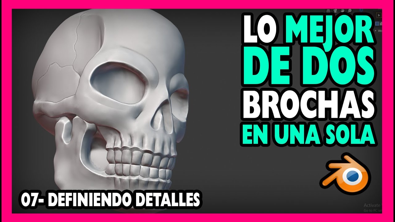 📐Crea lineas FINAS y PRUFUNDAS | Curso escultura digital blender 2.8 |  Magnaomega