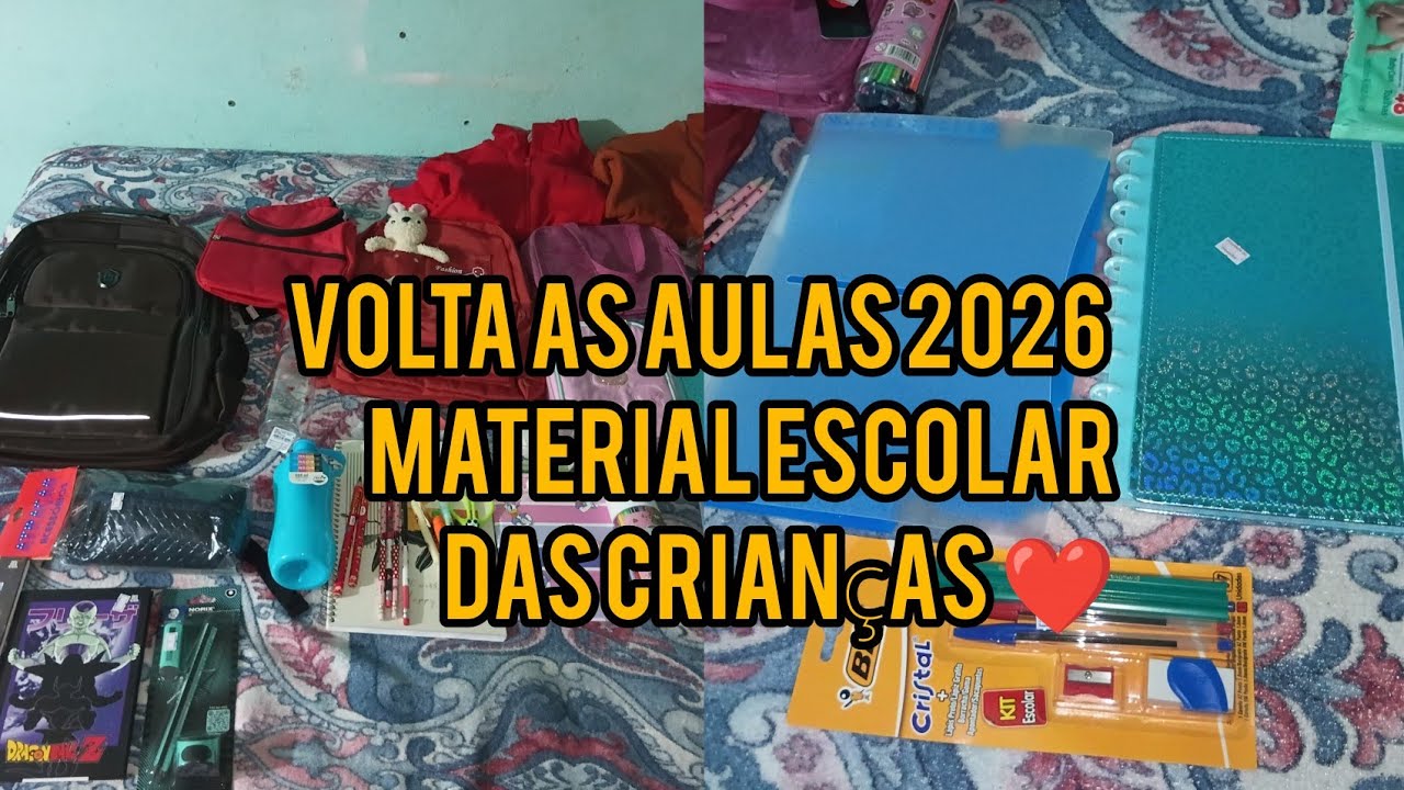 COMPRAMOS  MATERIAL ESCOLAR DE 2026 TUDO MUITO CARO 😱