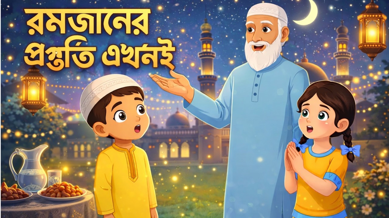 রজব মাস শুরু! শিশুদের রমজানের প্রস্তুতির ৩টি বিশেষ আমলIslamic Kids Story Bangla#ইসলামিক_ভিডিও #viral