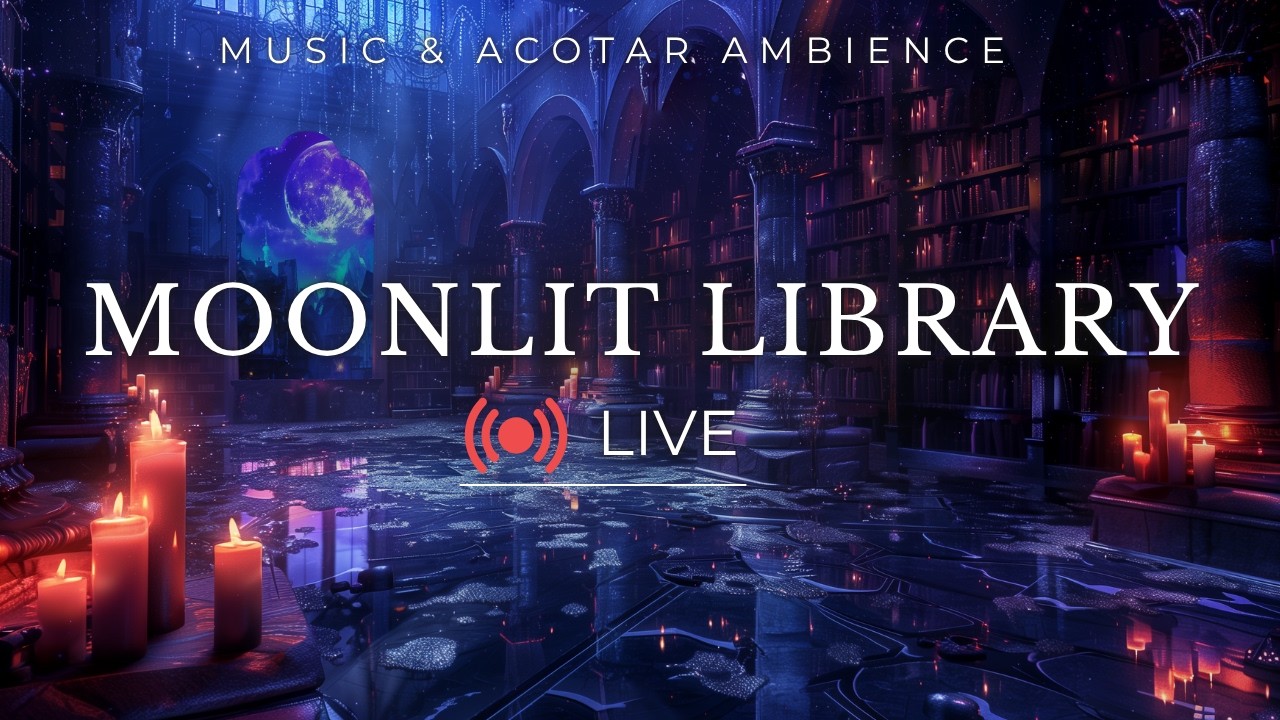 Solstice Night Court Library Sounds | ACOTAR Fantasy Ambience for Reading & Relaxation