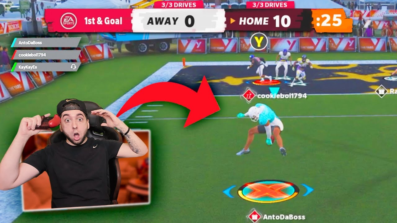 THE CRAZIEST 6 VS 6 ONLINE GAMES! MADDEN 21 THE YARD