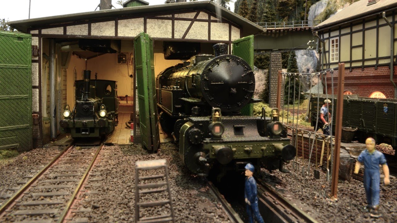 Ein kleines Bahnbetriebswerk der Königlich Bayerischen Staatseisenbahnen um 1913