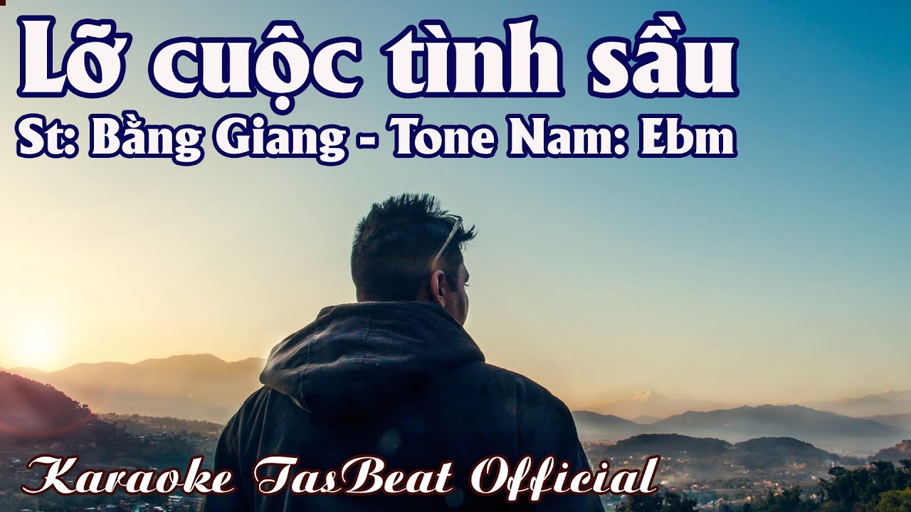 Karaoke Lỡ Cuộc Tình Sầu Tone Nam | TAS BEAT