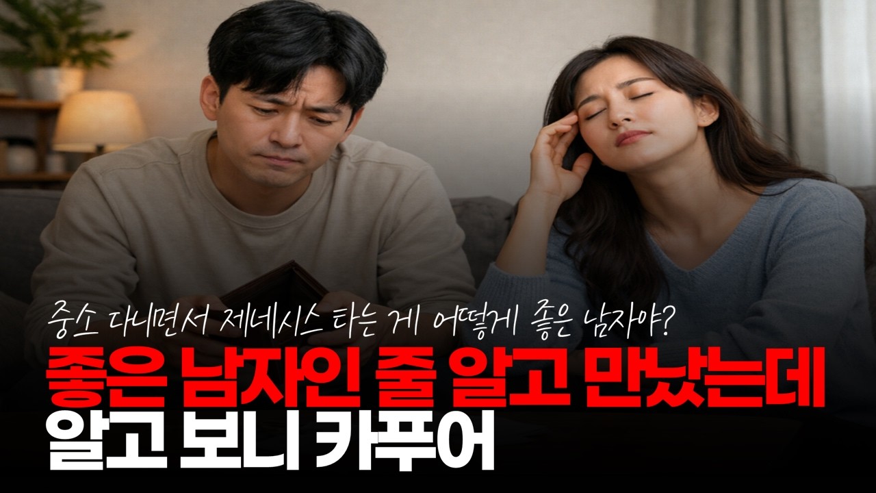 (※시청자댓글) 좋은 남자인 줄 알고 만났는데 알고 보니 카푸어였습니다. #카푸어 #남자친구 #제네시스