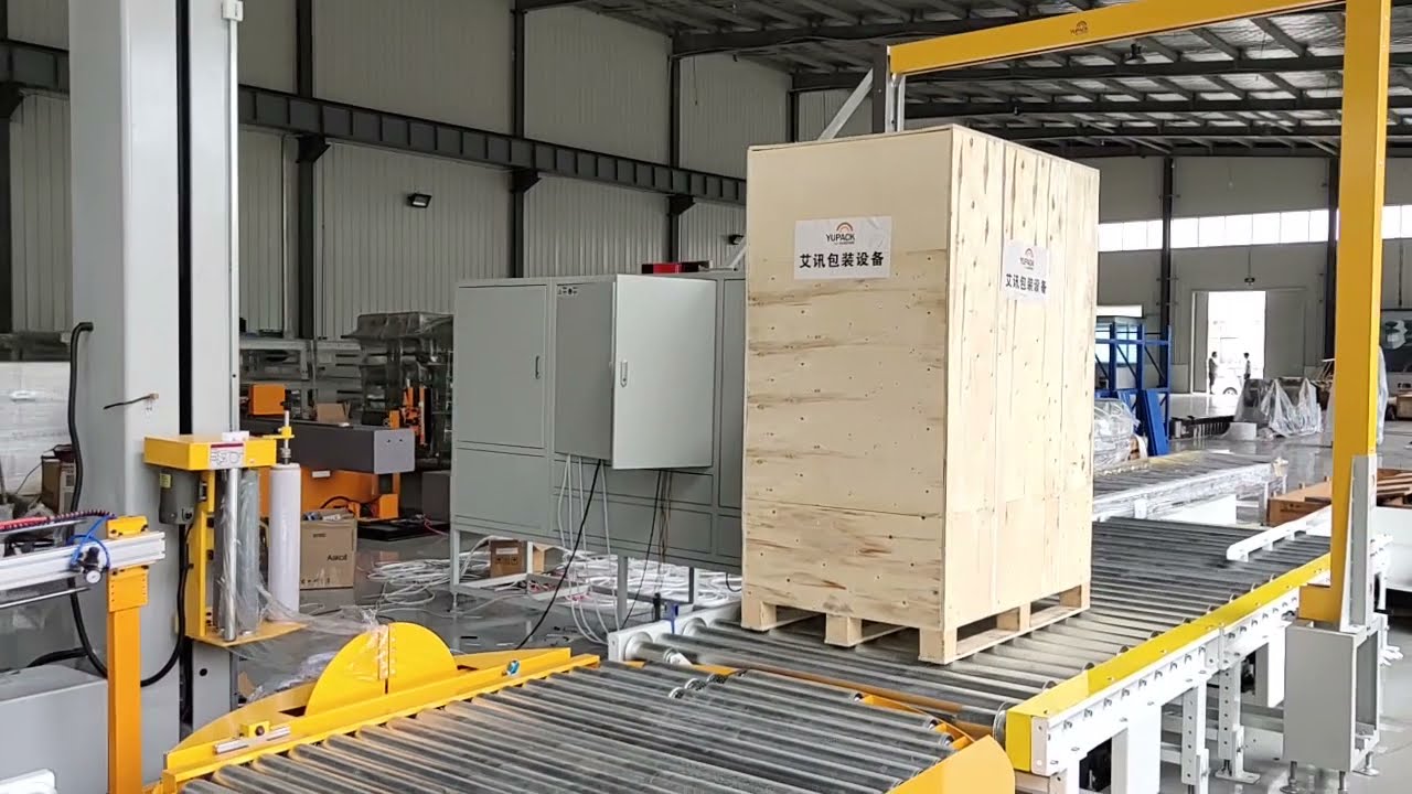 pallet strapping machine & pallet wrapping machine