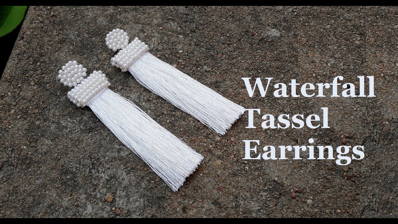 How to make tassel earrings at home//DIY silk thread tassel earrings//Oscar de la renta earrings