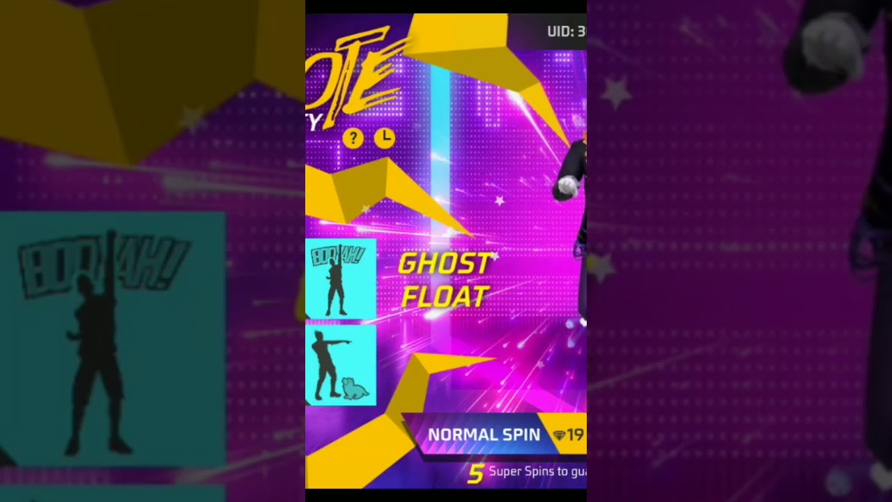 EMOTE PARTY EVENT FREE FIRE GSHOT FLOAT  FREE FIRE NEW EVENT 