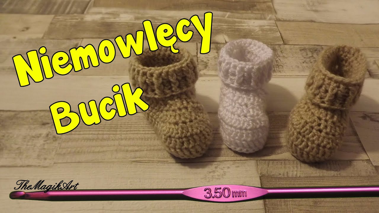 Niemowlęcy bucik - Szydełkowanie bez tajemnic