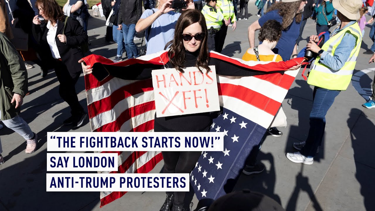 ‘The fight starts now!’ Say London anti-Trump protesters