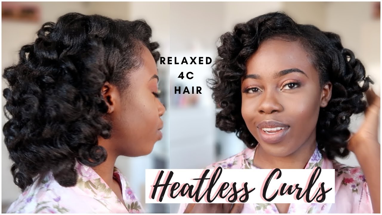 HEATLESS CURLS TUTORIAL | PERFECT FLEXI ROD SET ON RELAXED HAIR