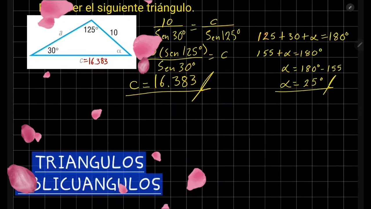 Solución de triangulos oblicuángulos