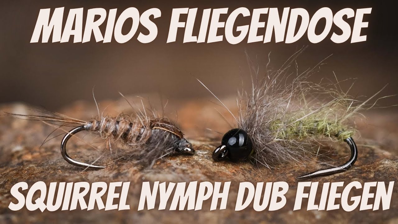 Marios Fliegendose - Fliegen aus Squirrel Nymph Dub