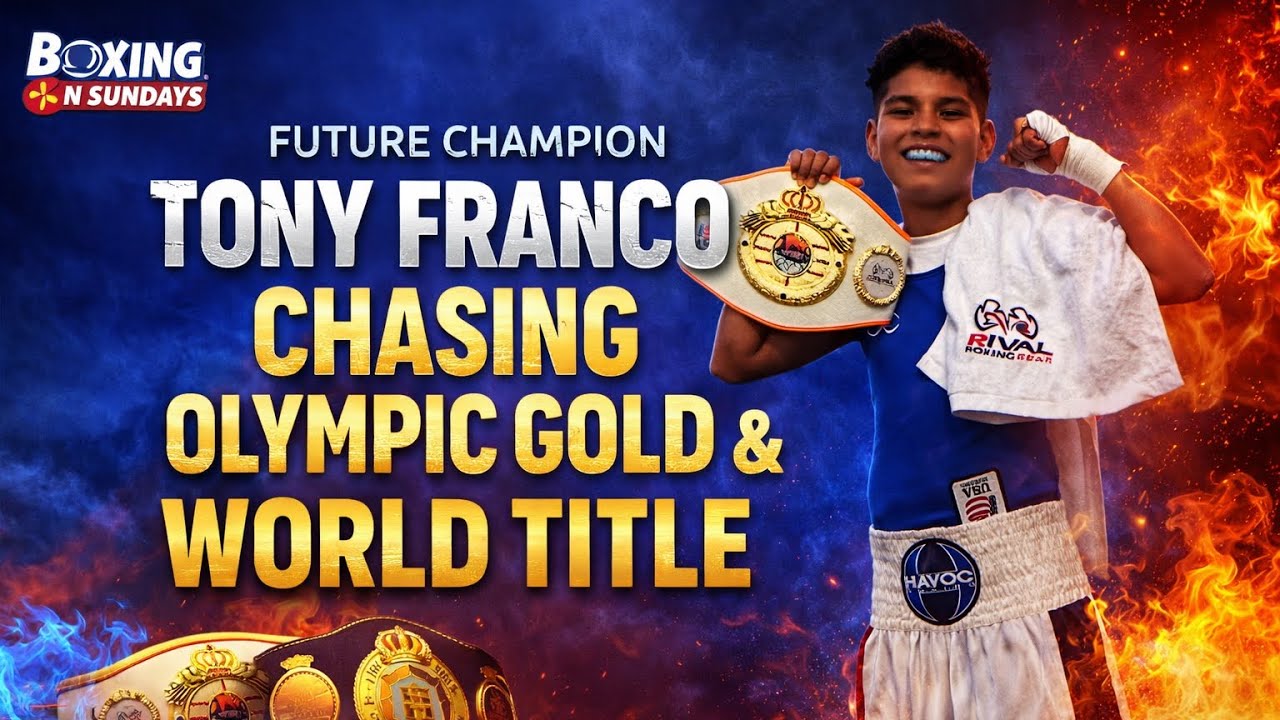 “Future Champion: Tony Franco Chasing Olympic Gold and a Professional World Title”🔥