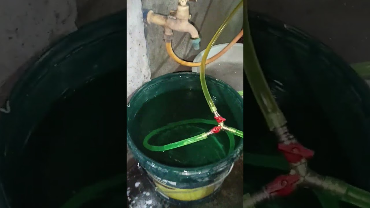 foaming Machine separate water and liquid soap gamit ang Y fitting