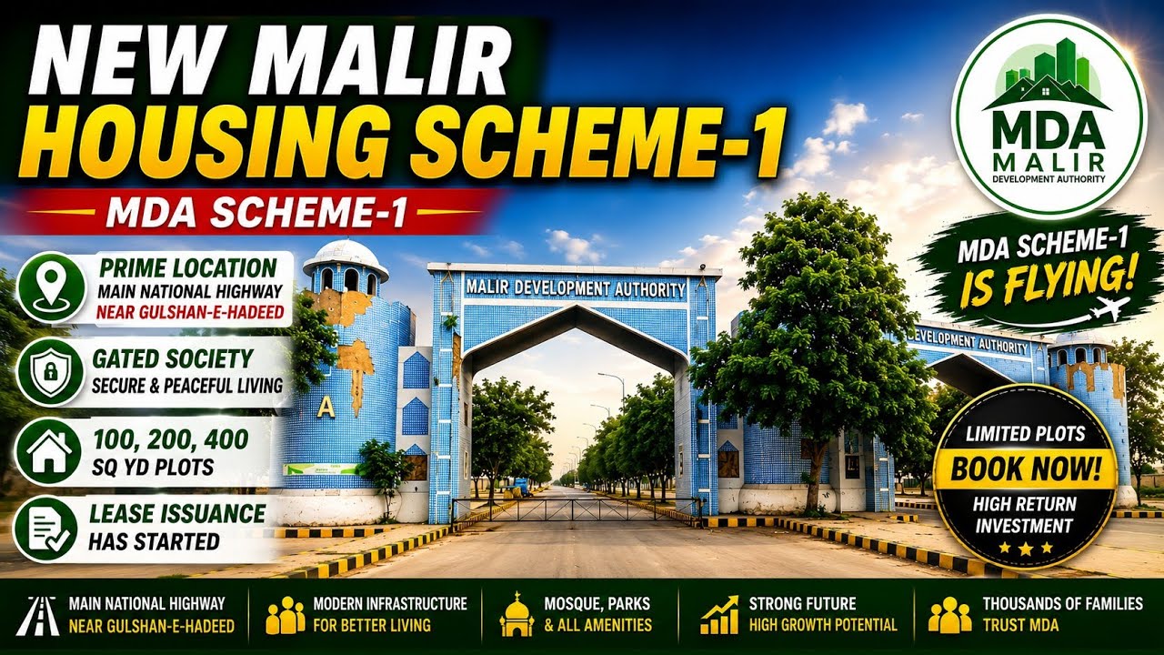 New Malir Housing Scheme-1 | MDA Карачи | Началась выдача договоров аренды | Лучшее время для инв...