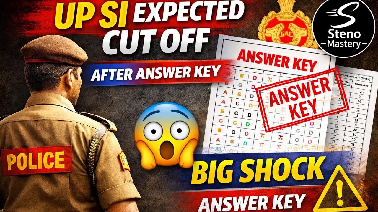 Upsi 2025 answer key out/ safe score and expected cut off #upsi2025 #videofeed #video #uppolice 