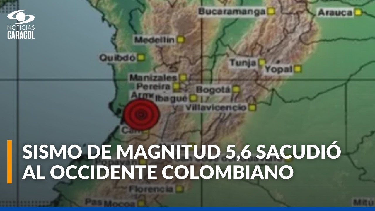 Temblor HOY en Colombia sacudi&oacute; al occidente del pa&iacute;s: magnitud y epicentro